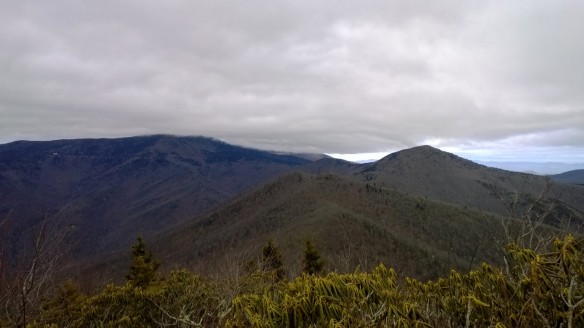 Mount Mitchell in the clouds
